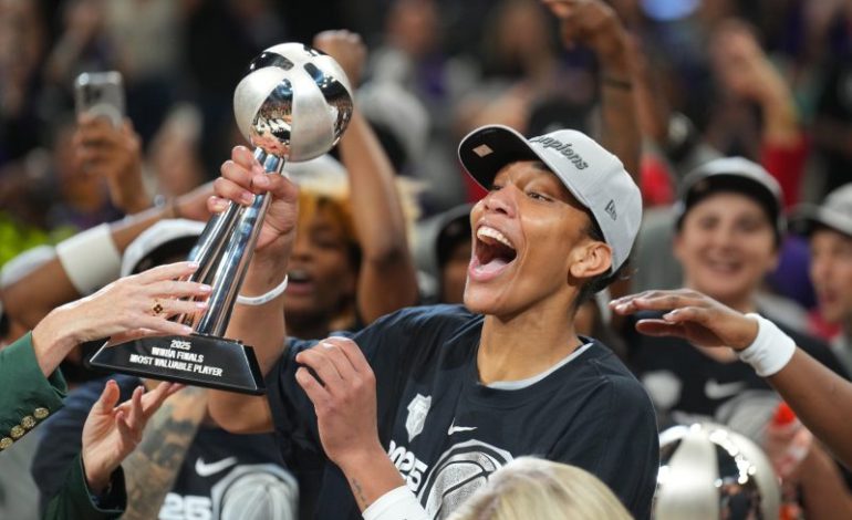  Aces’ A’ja Wilson wins second WNBA Finals MVP