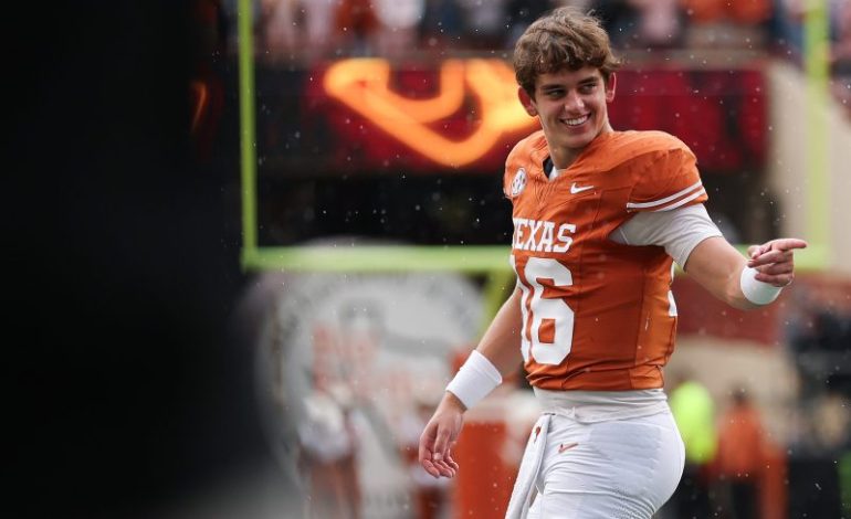  Arch Manning tells incredible joke after Texas beats Vanderbilt