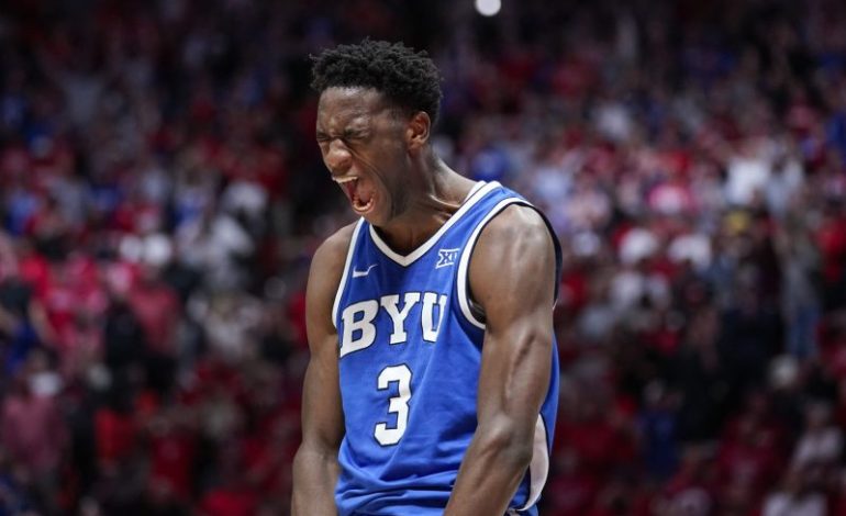  BYU’s AJ Dybantsa goes off against Utah. How many points did he score?