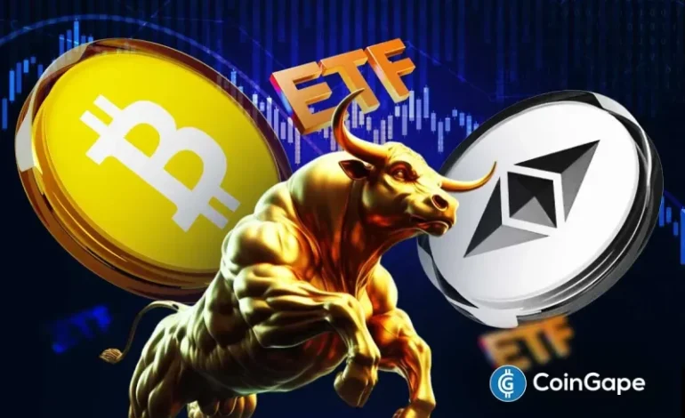  Crypto ETF News: Bitcoin, Ethereum Funds See $1B in Outflows as Bullish Sentiment Fades