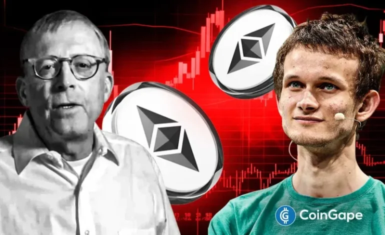  Peter Brandt Predicts Deeper Ethereum Price Crash, Vitalik Buterin Withdraws 16,384 ETH
